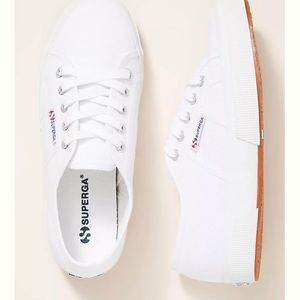 Superga White Canvas sneaker. Size 9.5